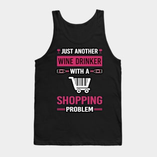 Wine Drinker Shopping Shopper Tank Top